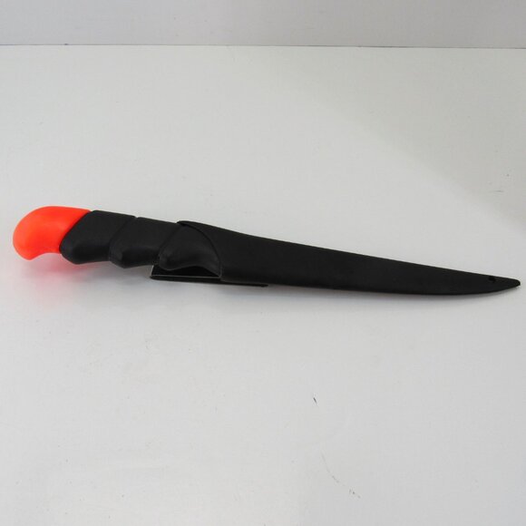 Floating Filet Knife with Plastic Sheath and Orange Location Bulb 10 1/2 Inch - Picture 2 of 7